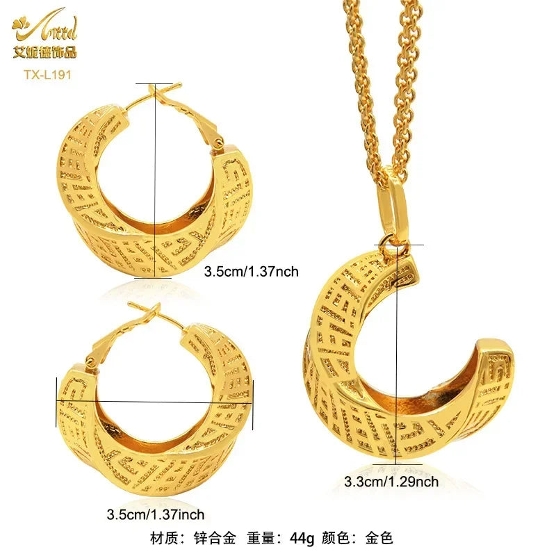 24K Gold Plated Jewelry Set