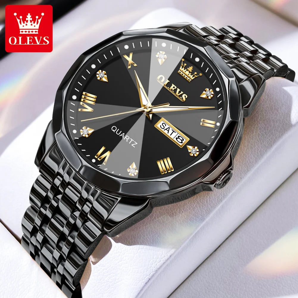 OLEVS 9931 Luxury Couple Quartz Watch