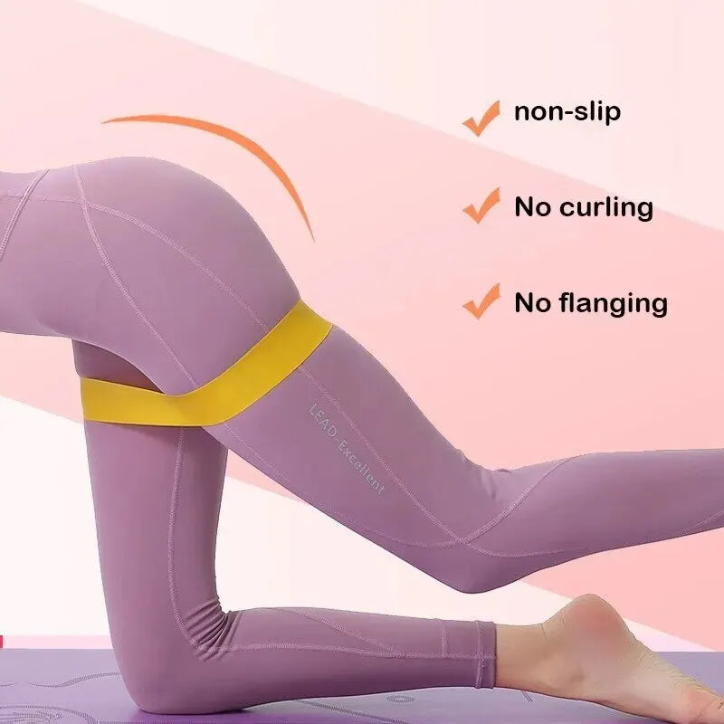 Yoga Resistance Loop Bands, 5 Pcs