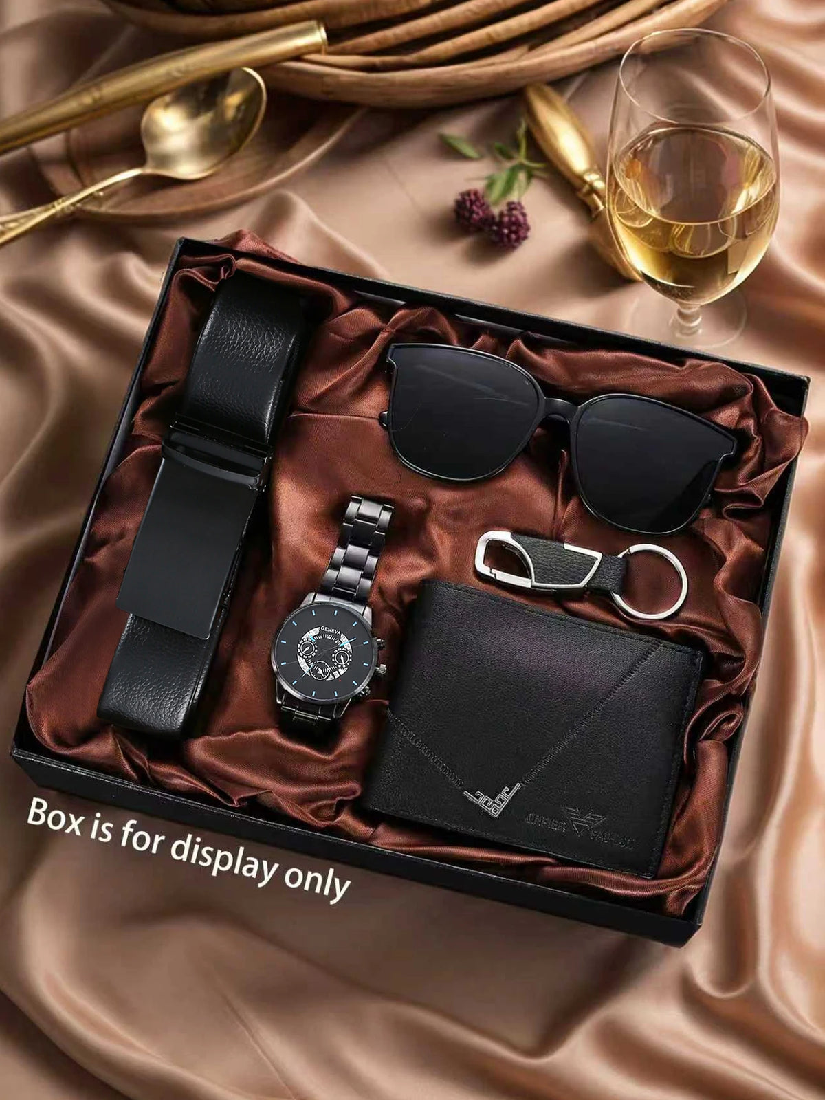 Men's Wallet, Belt, Watch & Sunglasses Gift Set