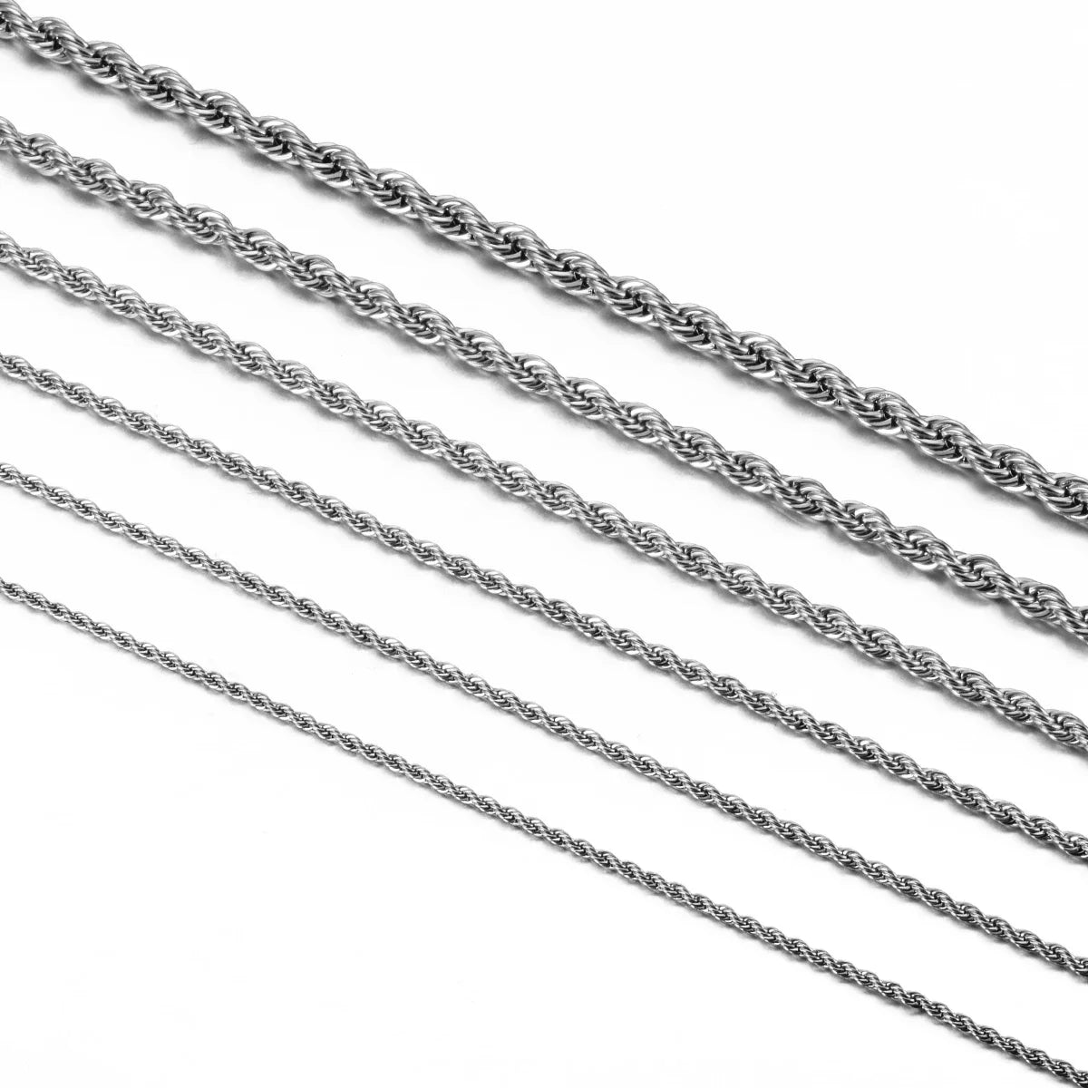925 Sterling Silver Rope Chain Necklace/Bracelet