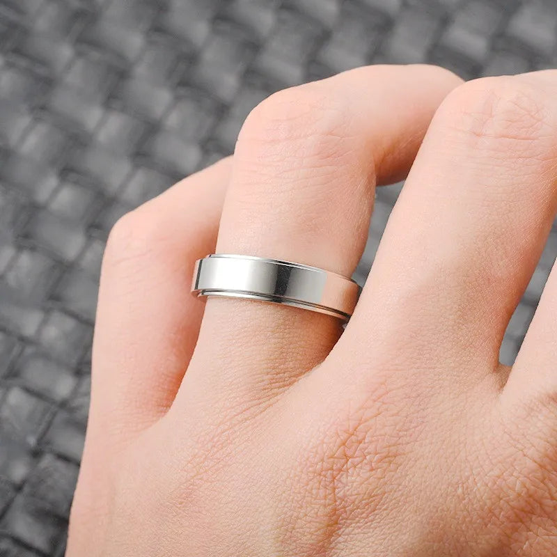 Stainless Steel Rotating Couple Spinner Rings