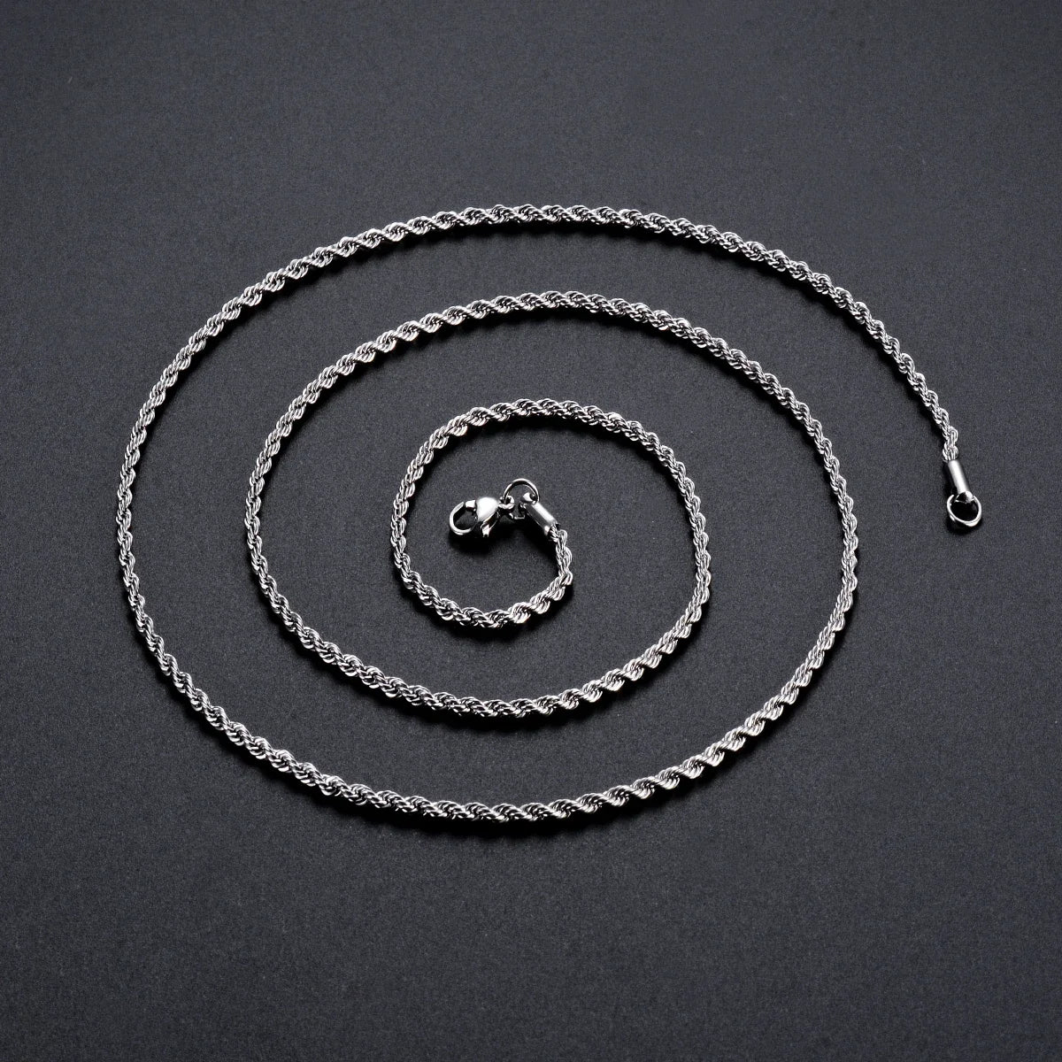 925 Sterling Silver Rope Chain Necklace/Bracelet