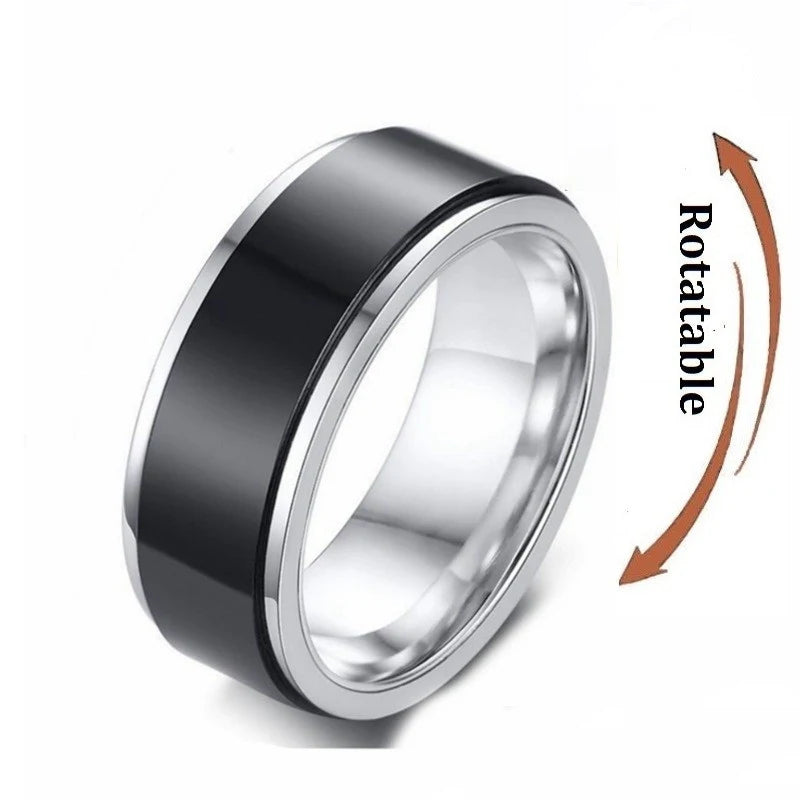 Stainless Steel Rotating Couple Spinner Rings