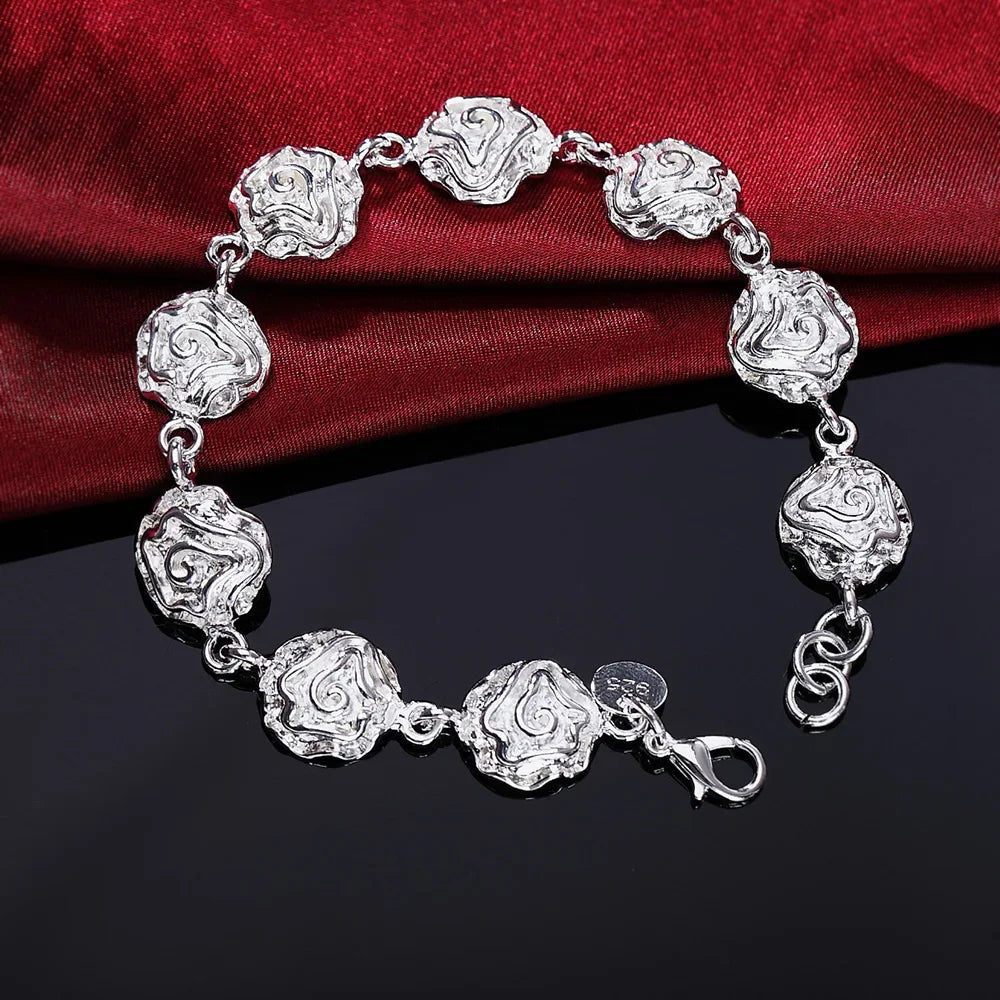 925 Sterling Silver Chain Bracelet for Men & Women – Elegant Classic Design