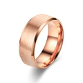 8mm Modern Stainless Steel Unisex Ring