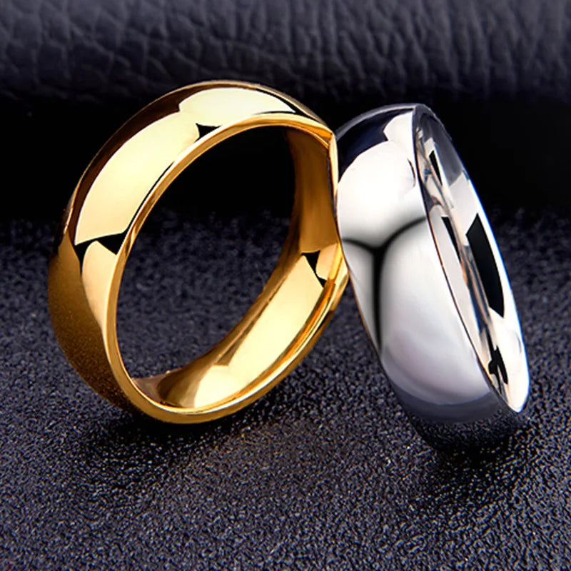6mm Titanium Unisex Minimalist Wedding Ring