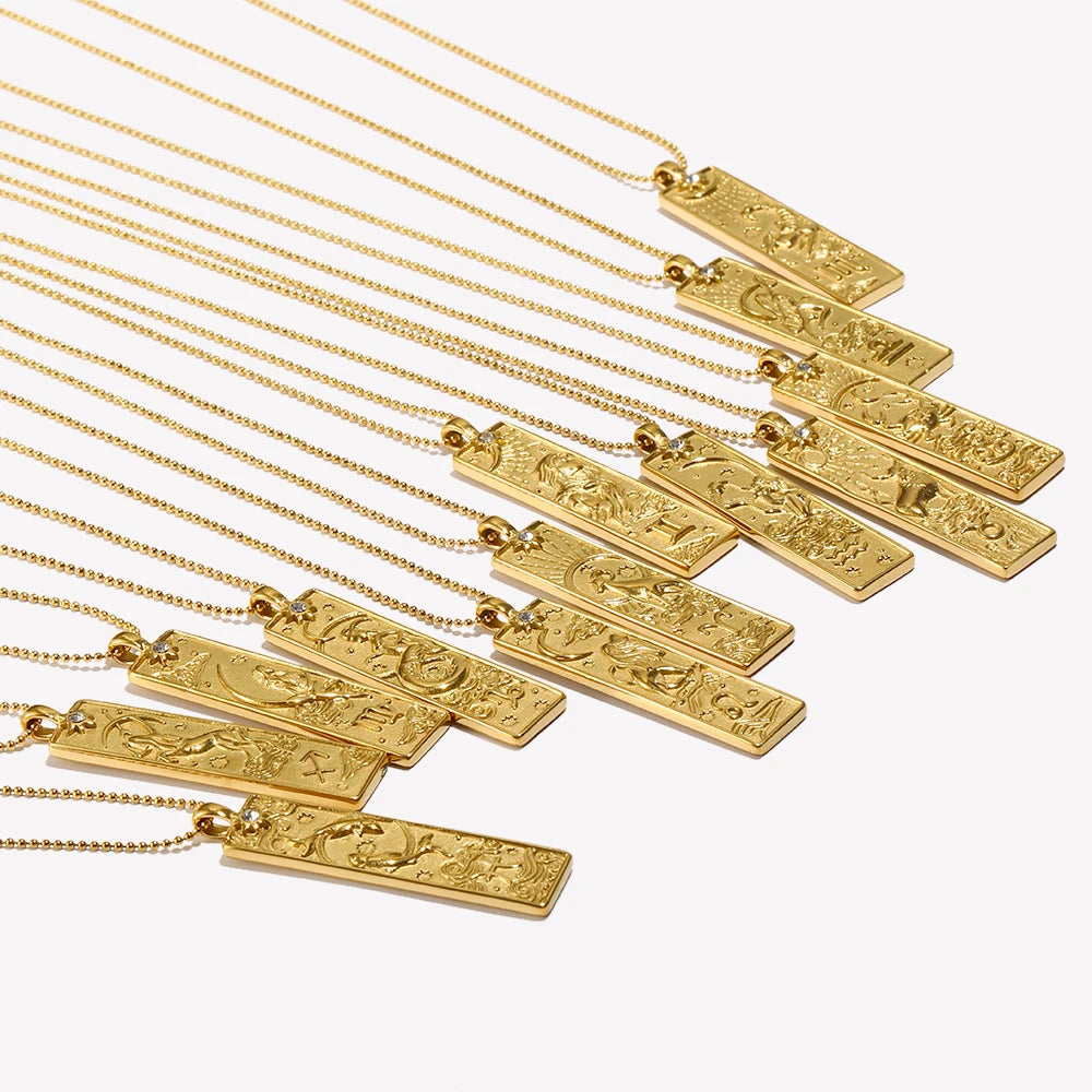 18K Gold Plated Zodiac Necklace