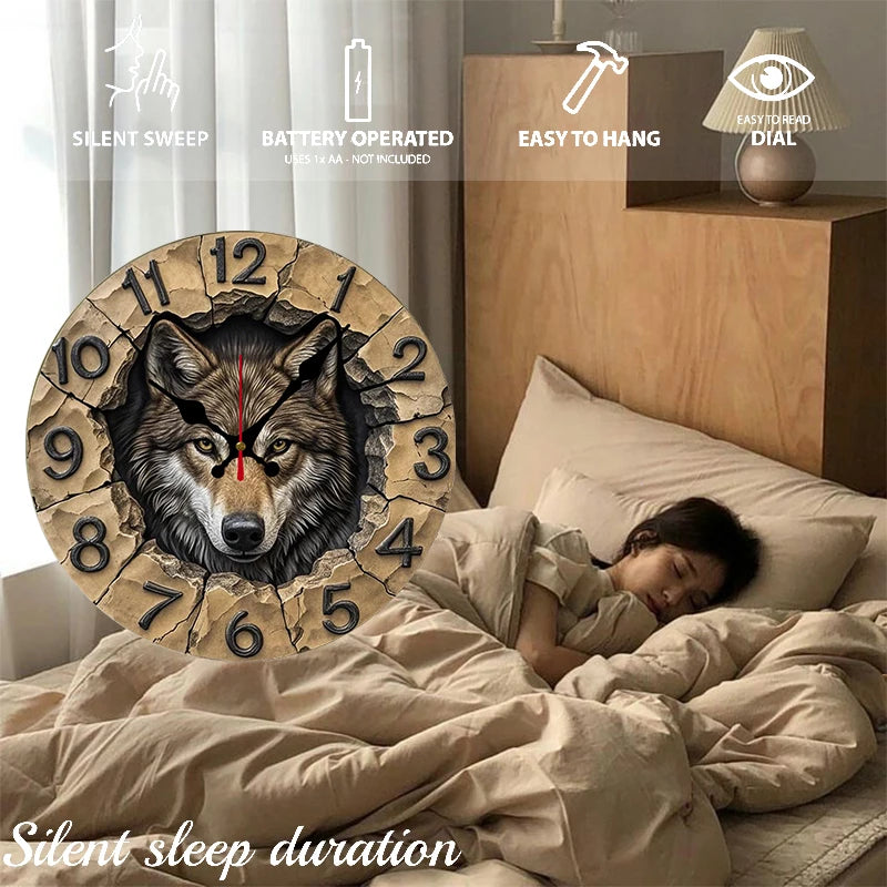 Wilderness Animals Wall Clock