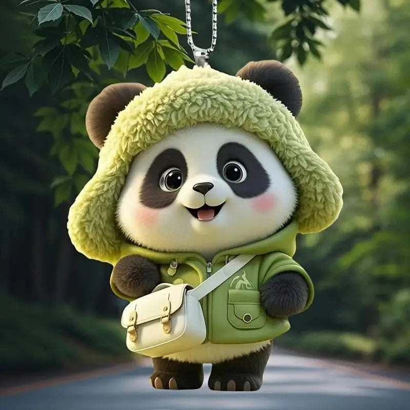 Panda Acrylic Keychain