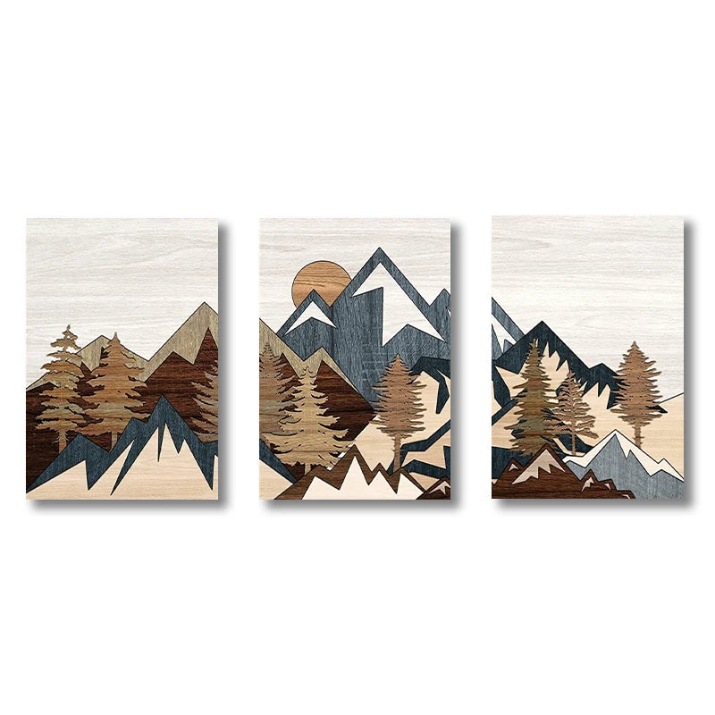3-Piece Mountain Canvas Wall Art