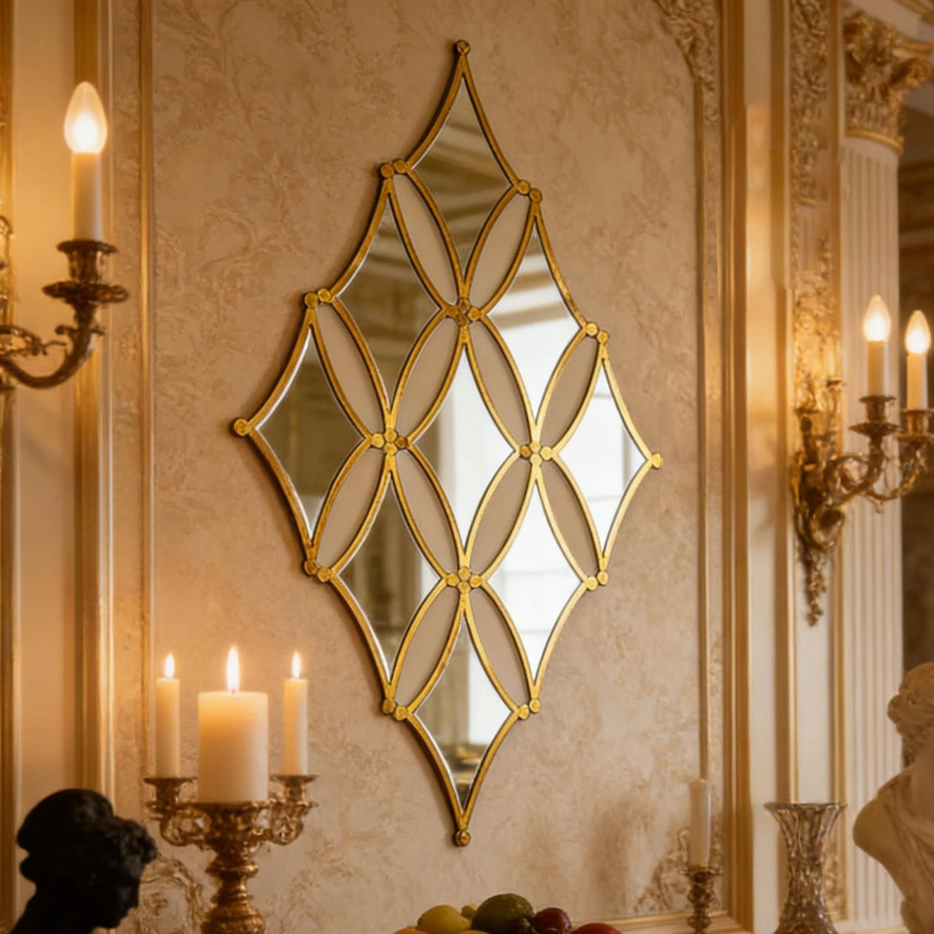 Golden Acrylic Mirror Set