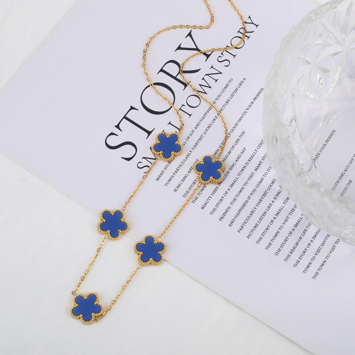 Clover Flower Adjustable Stainless Steel Bracelet