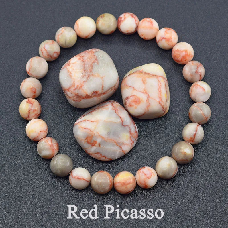 Natural Lapis Lazuli Bead Bracelet – Elegant Design for Men & Women