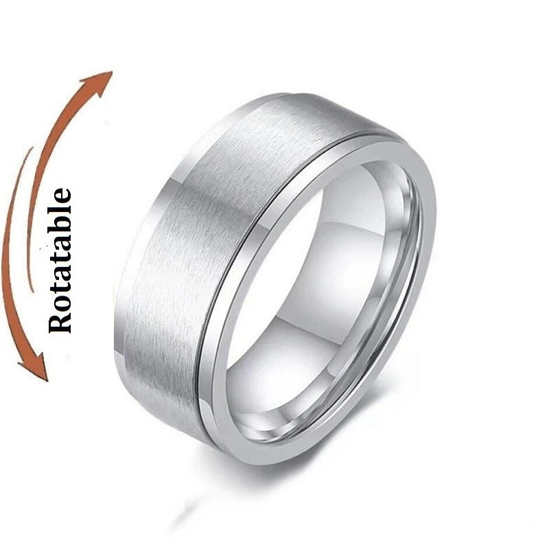 Stainless Steel Rotating Couple Spinner Rings