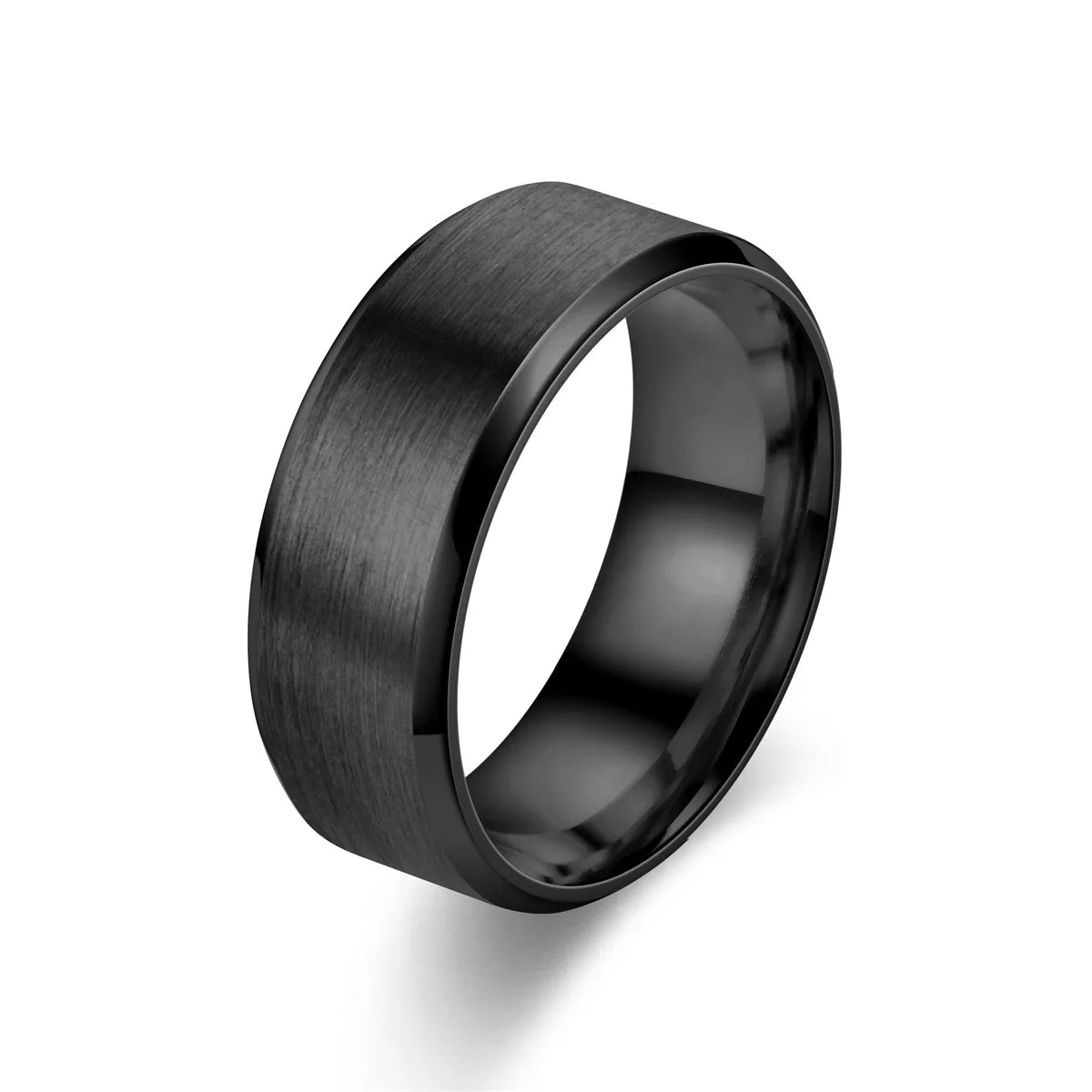 8mm Modern Stainless Steel Unisex Ring