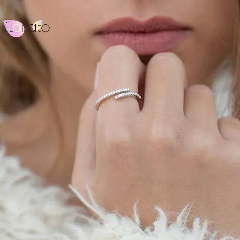 24K Gold-Plated Adjustable Hug Ring