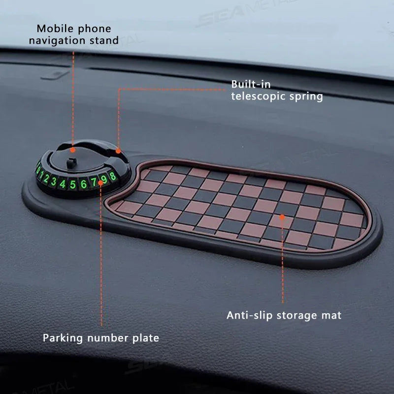 2 in 1 Dashboard Anti Slip Mat Phone Mount