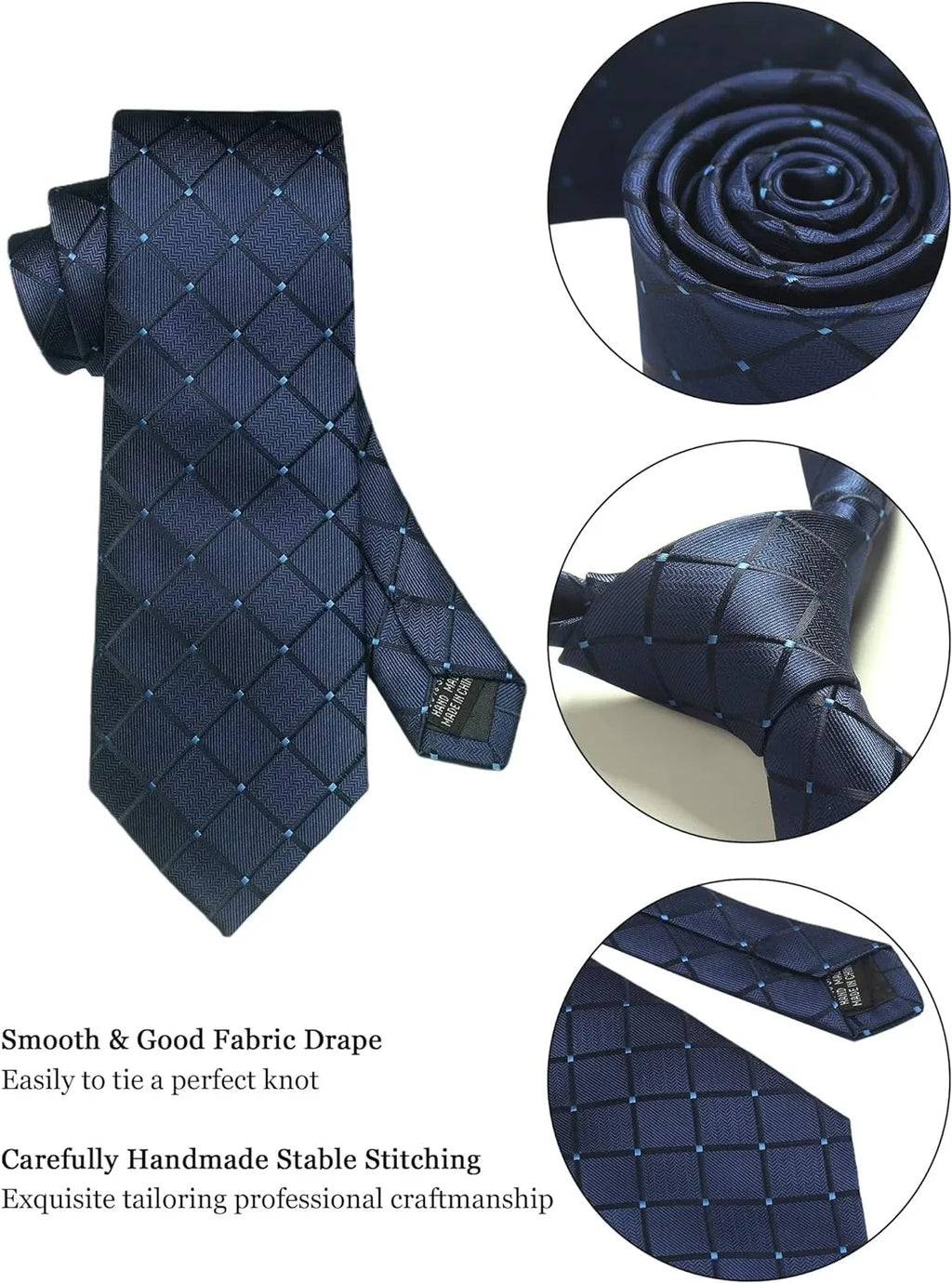 Men’s 100% Silk Tie Set with Gift Box