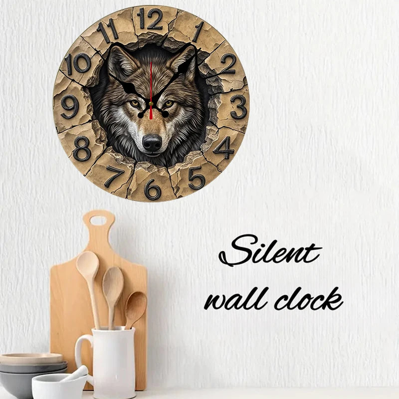 Wilderness Animals Wall Clock