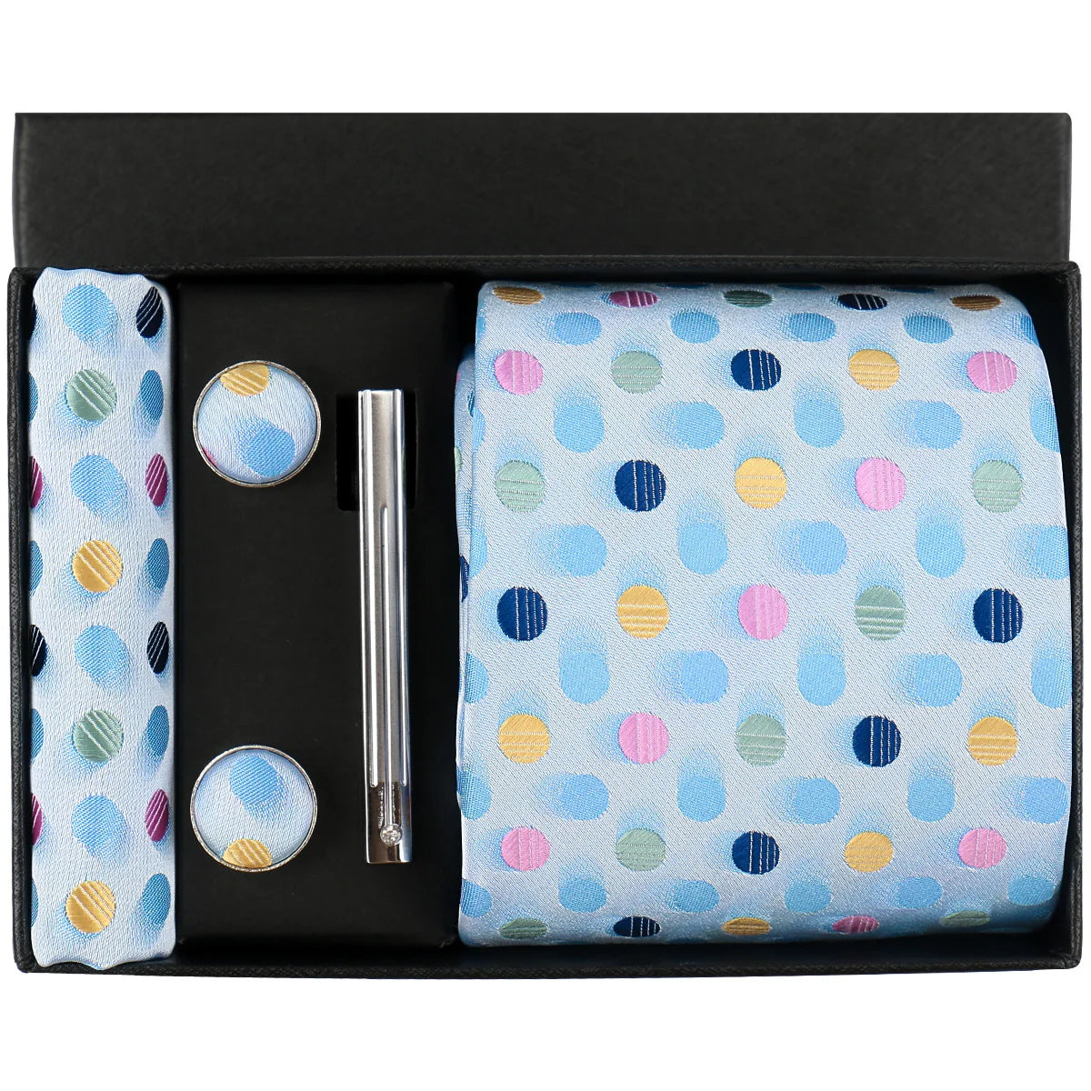 Men’s 100% Silk Tie Set with Gift Box