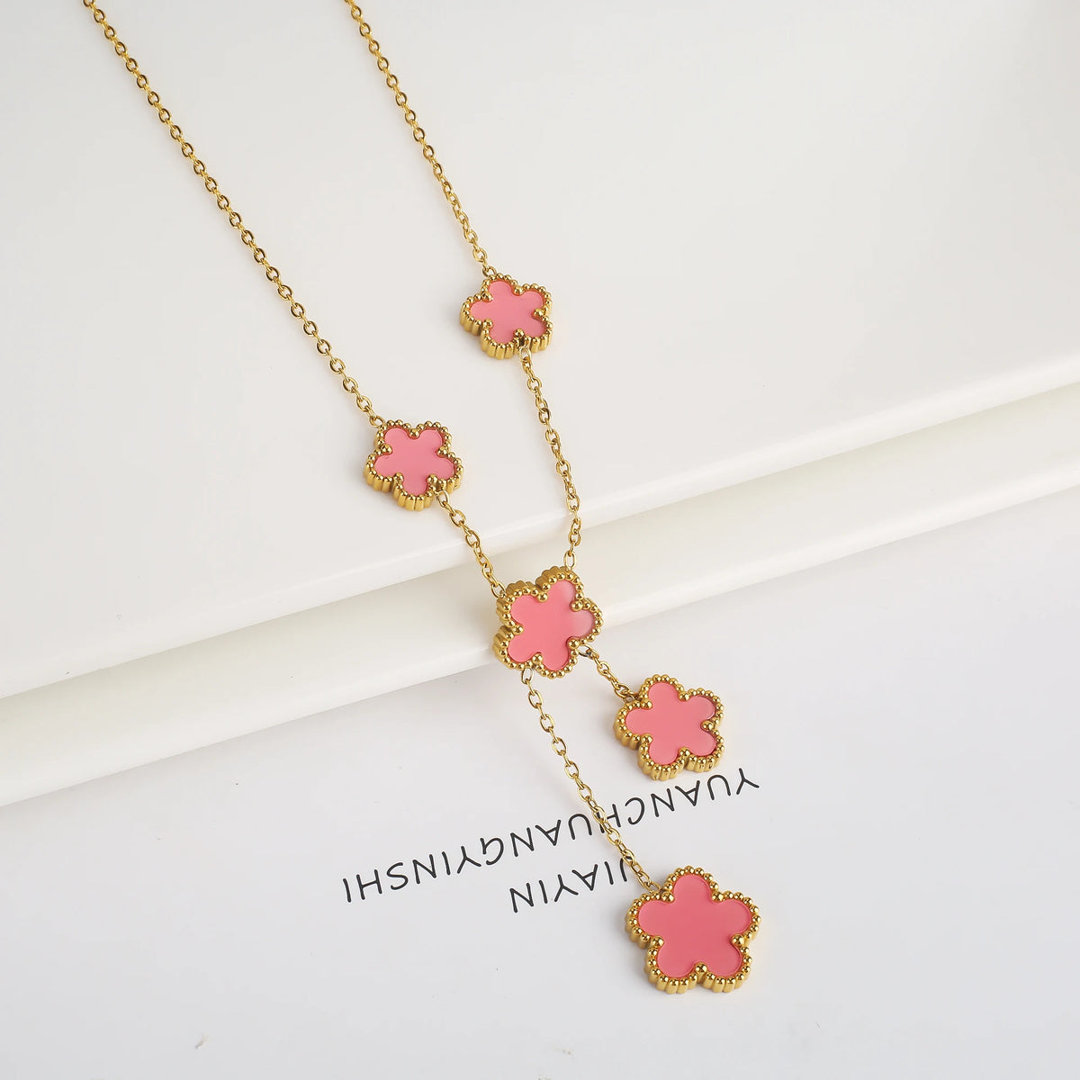 Clover Flower Adjustable Stainless Steel Bracelet
