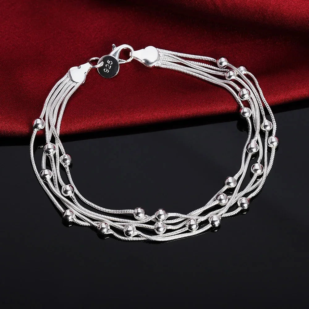 925 Sterling Silver Chain Bracelet for Men & Women – Elegant Classic Design