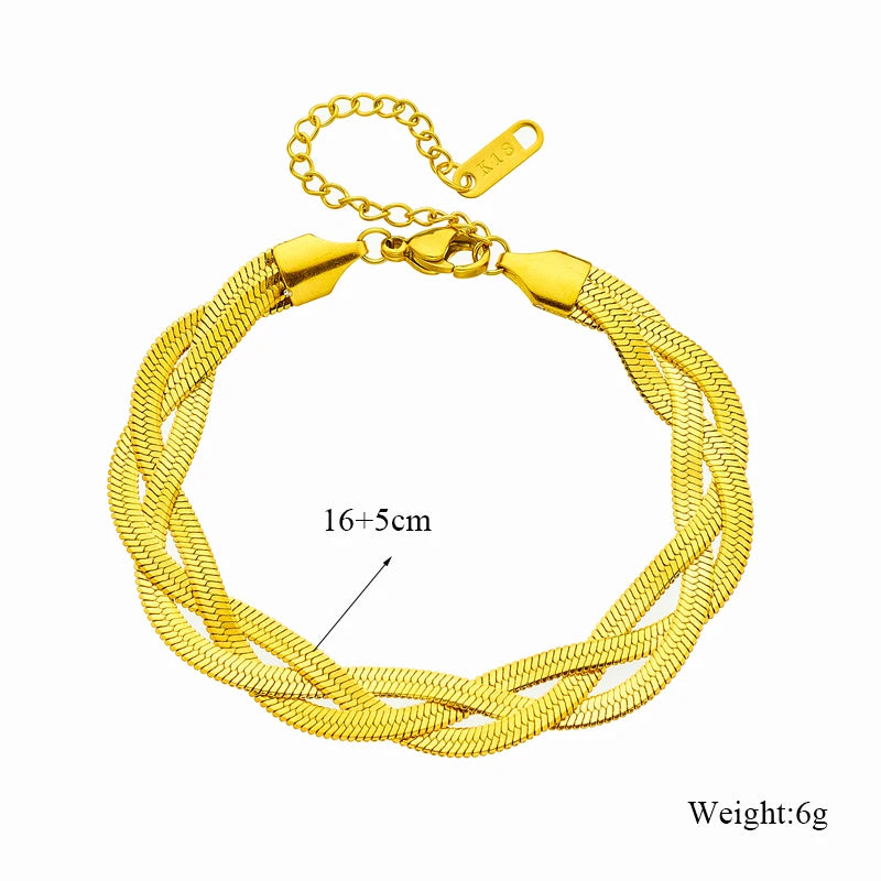 3-in-1 Snake Chain Jewelry Set