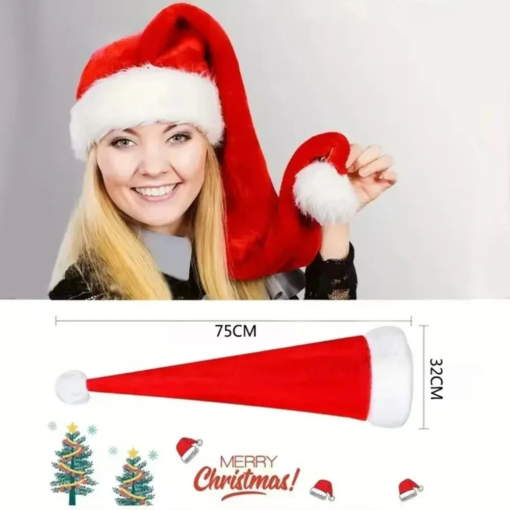 Long Plush Santa Hat
