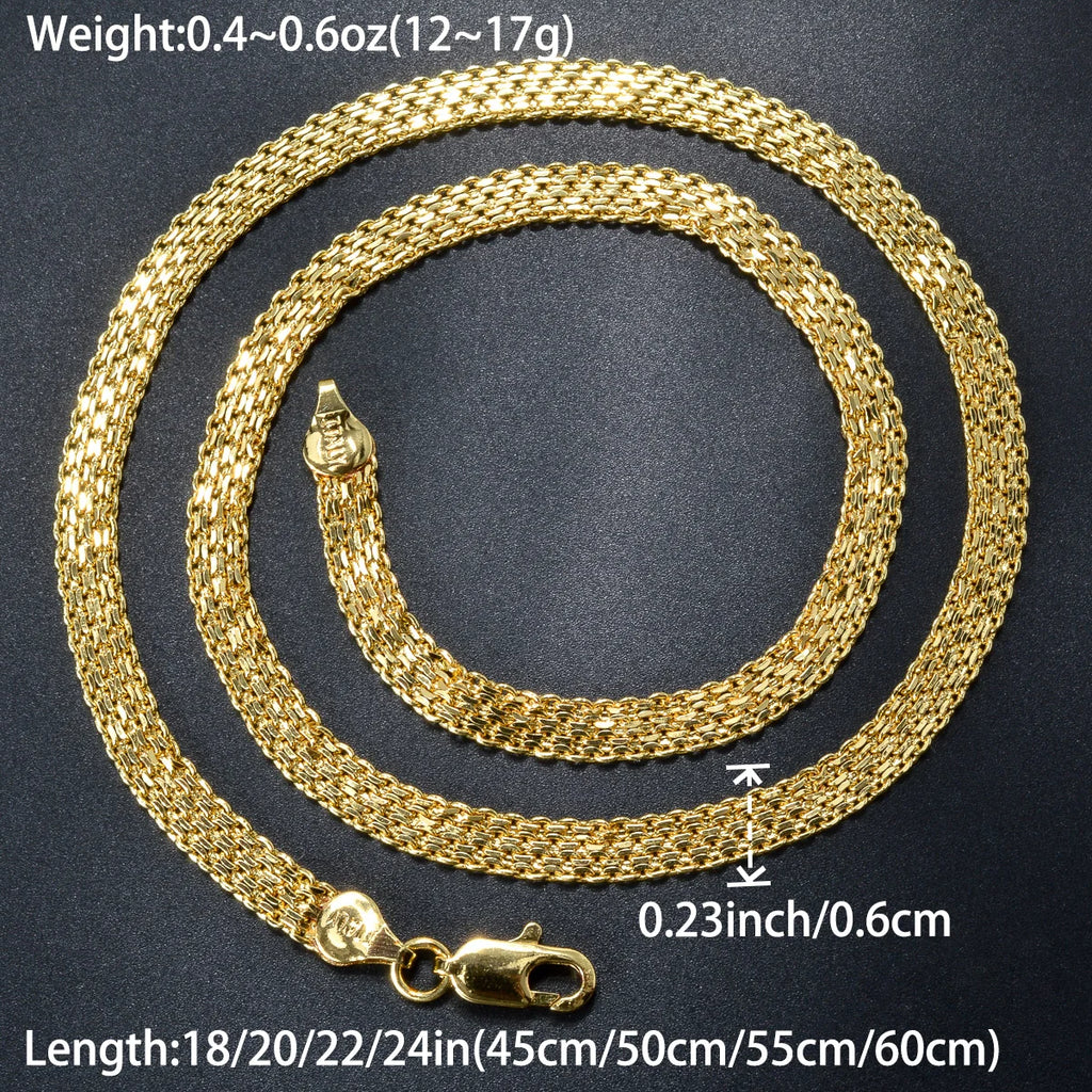 Textured Link Chain Necklace