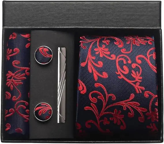 Luxury Silk Paisley Men’s Tie Gift Set