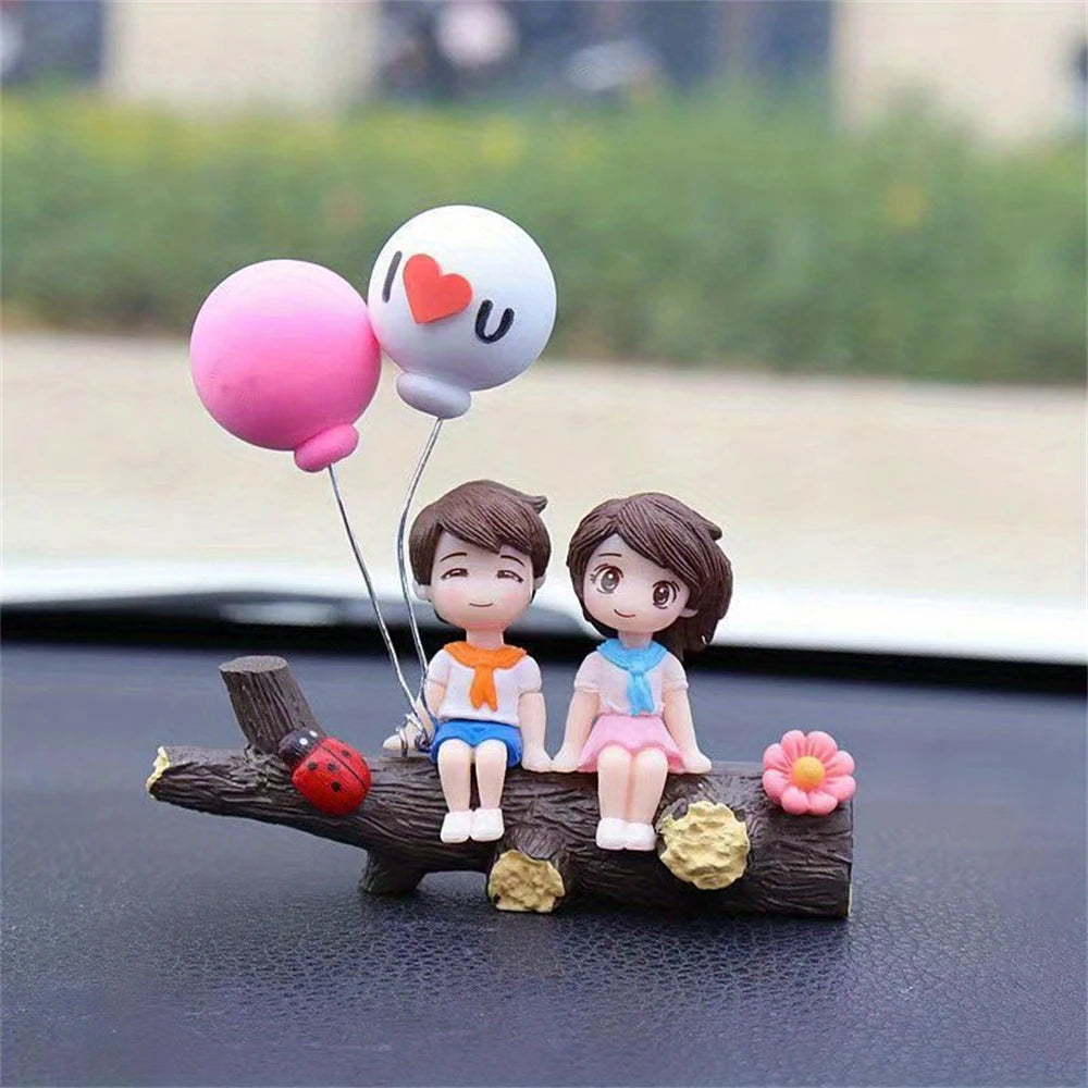Tree Branch Couple Car Ornament