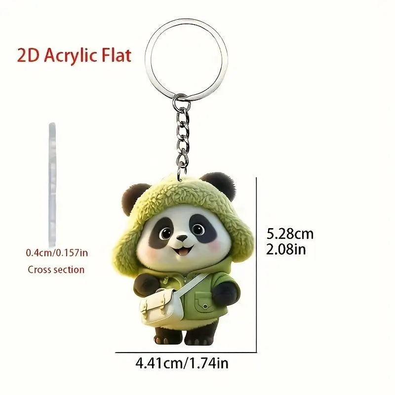 Panda Acrylic Keychain