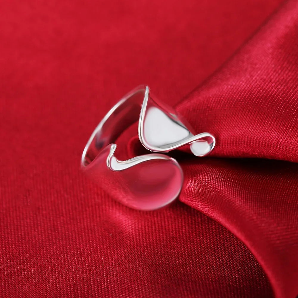 Elegant 925 Sterling Silver Adjustable Ring