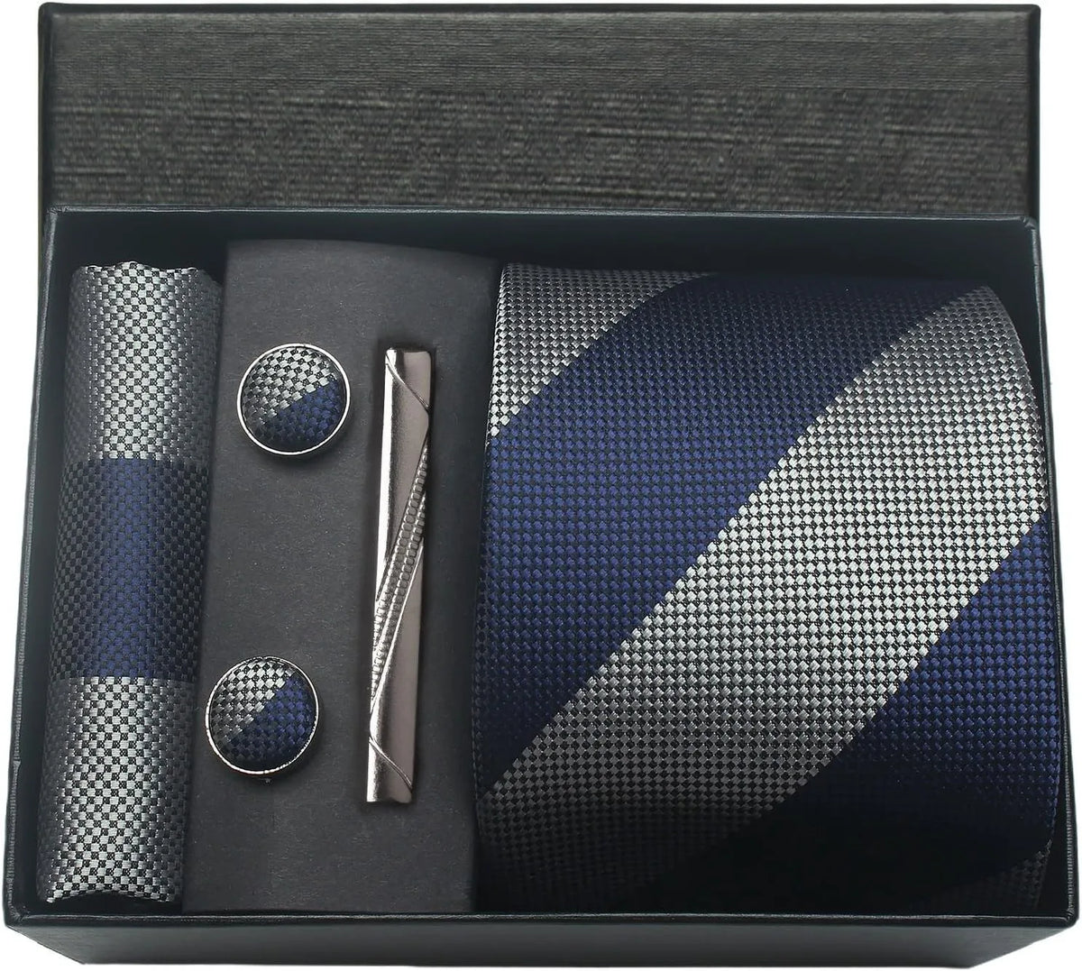 Men’s 100% Silk Tie Set with Gift Box
