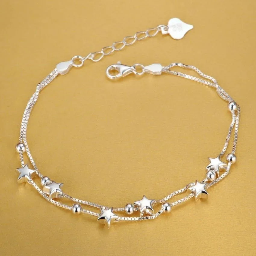 925 Sterling Silver Chain Bracelet for Men & Women – Elegant Classic Design
