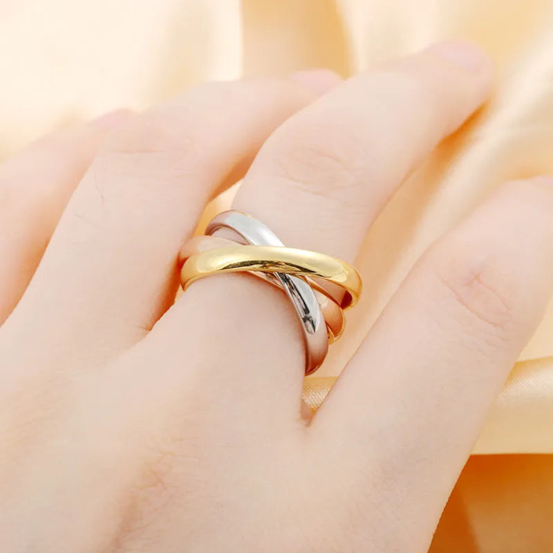 Stainless Steel Rotating Couple Spinner Rings