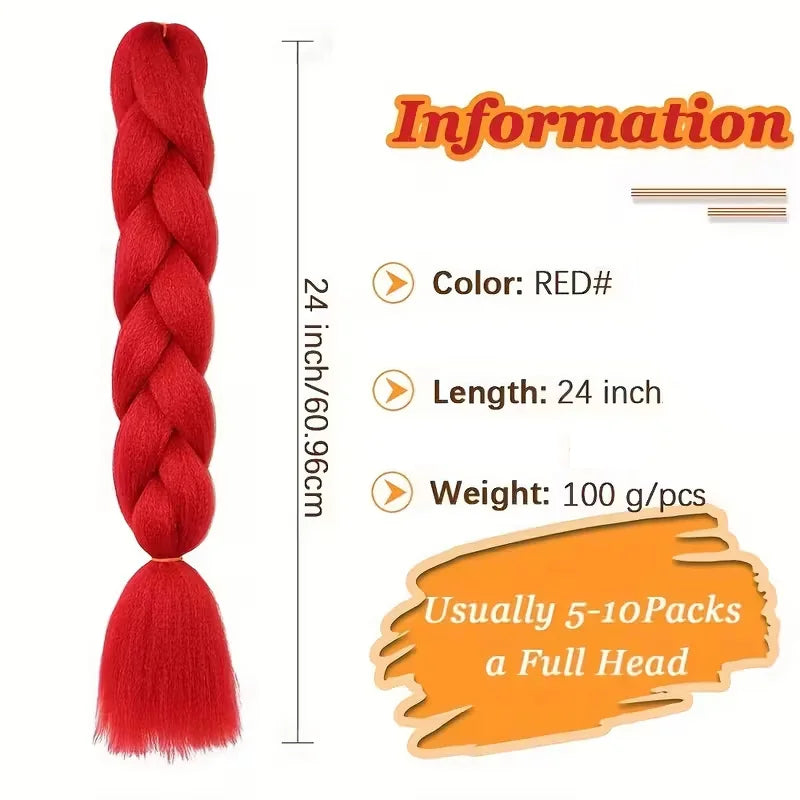 24" Jumbo Braiding Hair