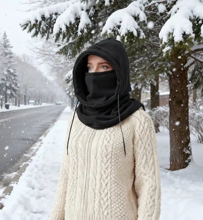 Winter Knit Balaclava Hood