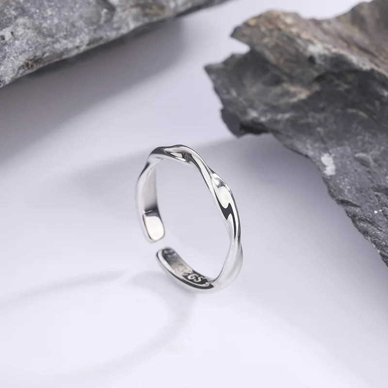 925 Sterling Silver Twisted Women’s Ring