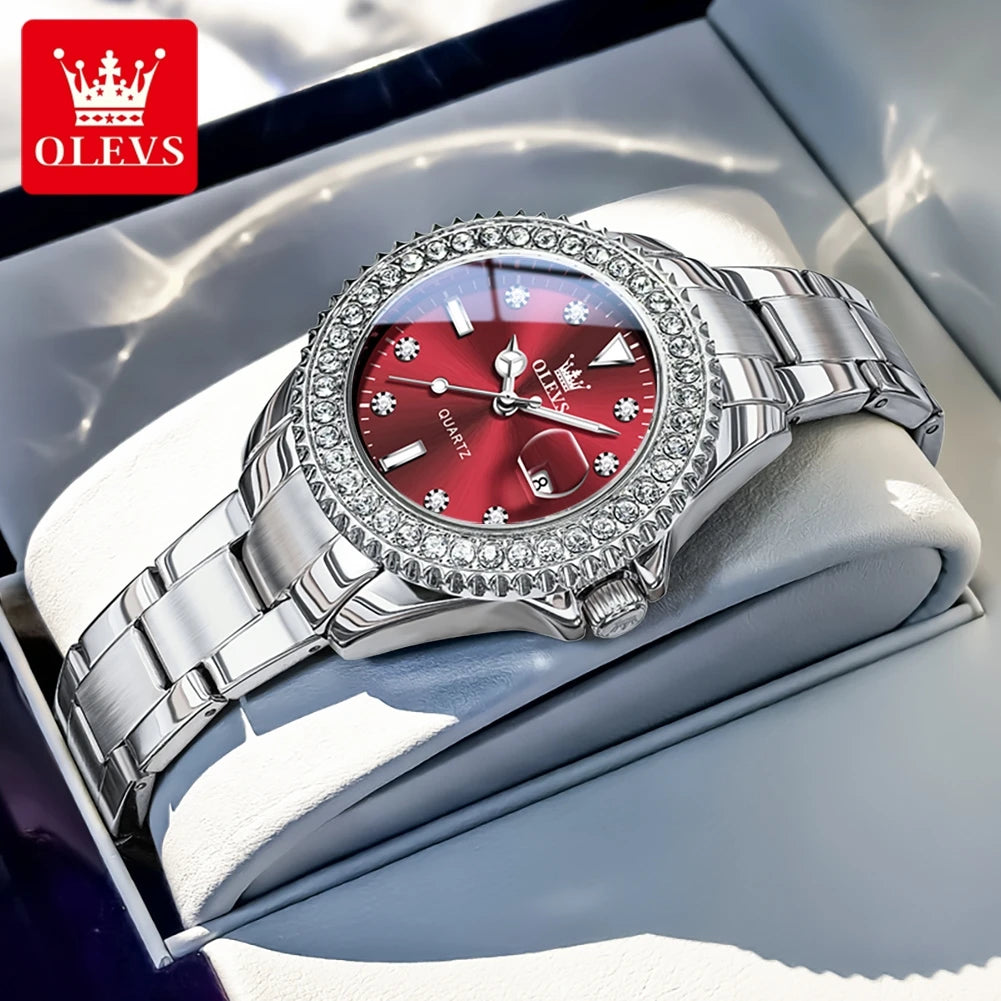OLEVS Women’s Elegant Quartz Watch Gift Set