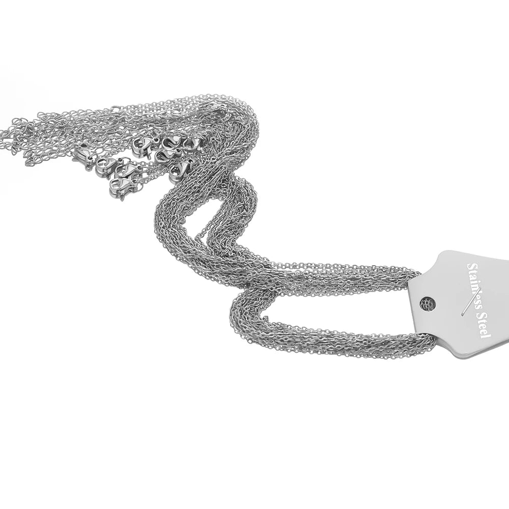 Gold Stainless Steel Adjustable Chains, 10pcs