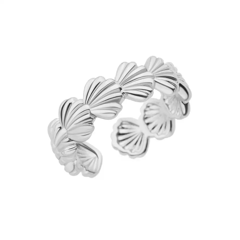 Gold Stainless Steel Classic Women's Ring