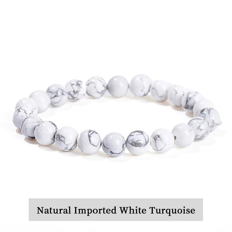 Natural Stone Bead Bracelet – Amethyst, Tiger Eye & Crystal Design for Men & Women