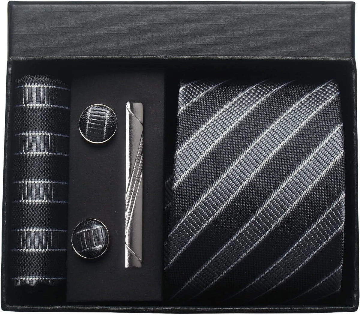 Men’s 100% Silk Tie Set with Gift Box