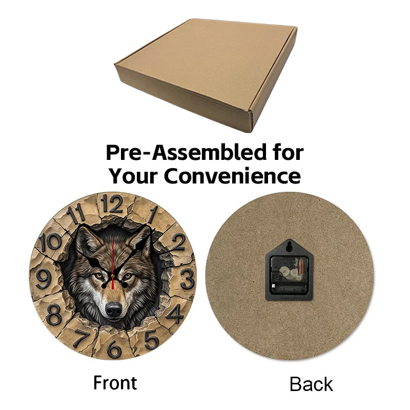 Wilderness Animals Wall Clock