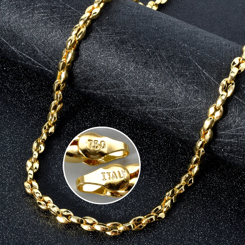 Wide Interwoven Link Necklace