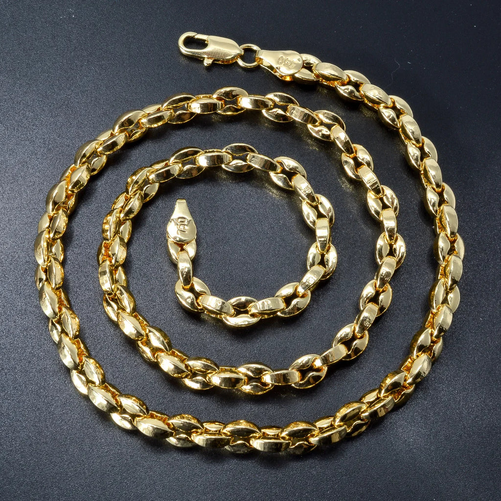 Wide Interwoven Link Necklace