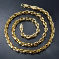 Wide Interwoven Link Necklace
