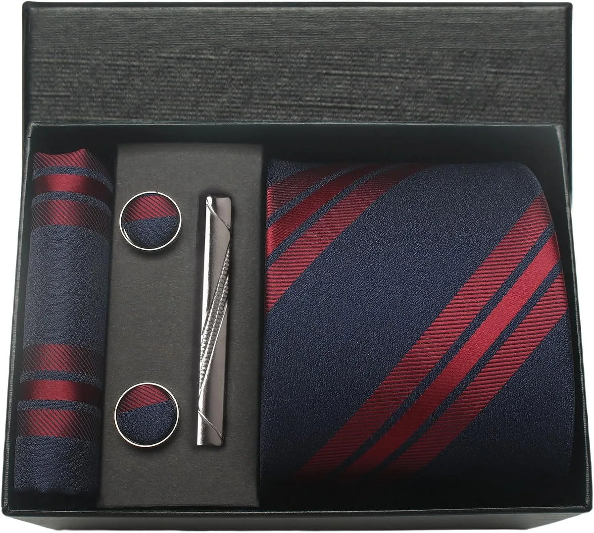 Men’s 100% Silk Tie Set with Gift Box